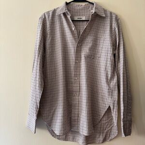 Buck Mason Cotton Fall Check Button Up Shirt